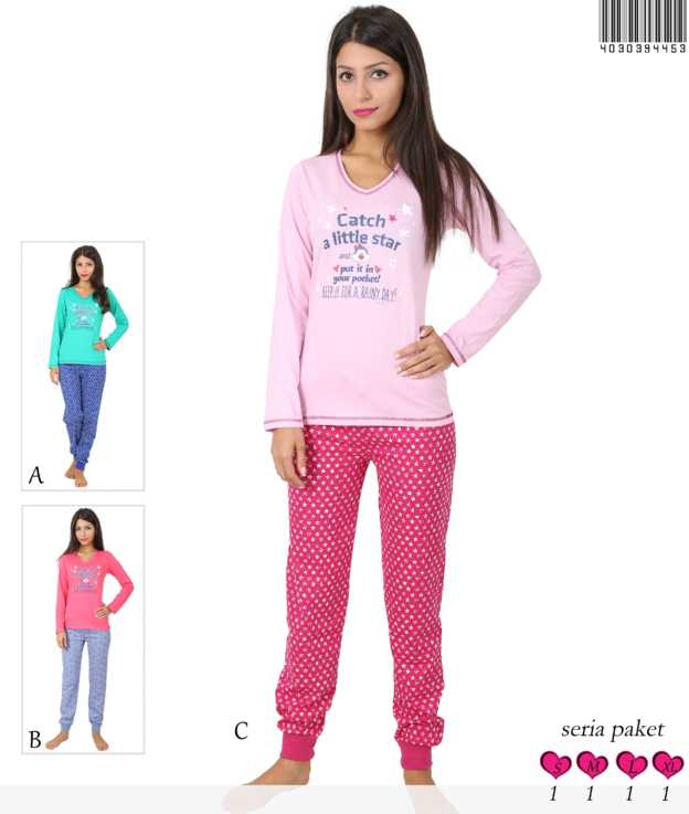 Пижама женская брюки 4030394453 манжет