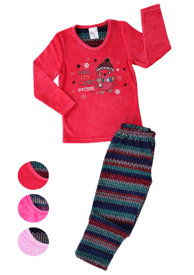 Пижама детская велюр 4041454449