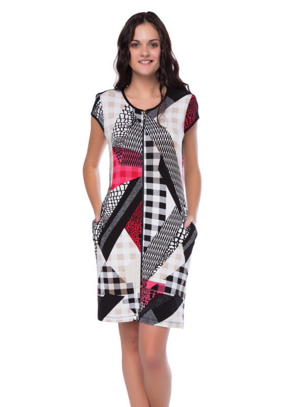 Халат на змійці Intensіve 15206 S-XL