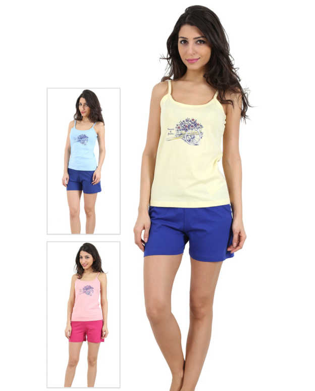 Пижама женская шорты 4091794640