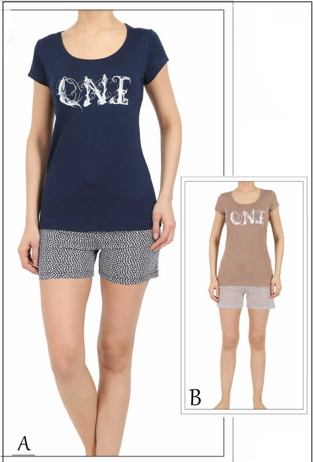 Пижама женская шорты 4120084946