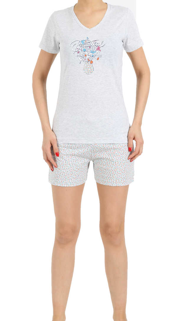 Пижама женская шорты 4122537018