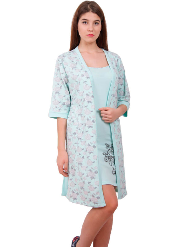 Набор халат ночная рубашка NIC 91800