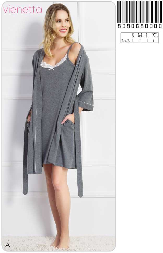 Набор халат ночная 8080680000