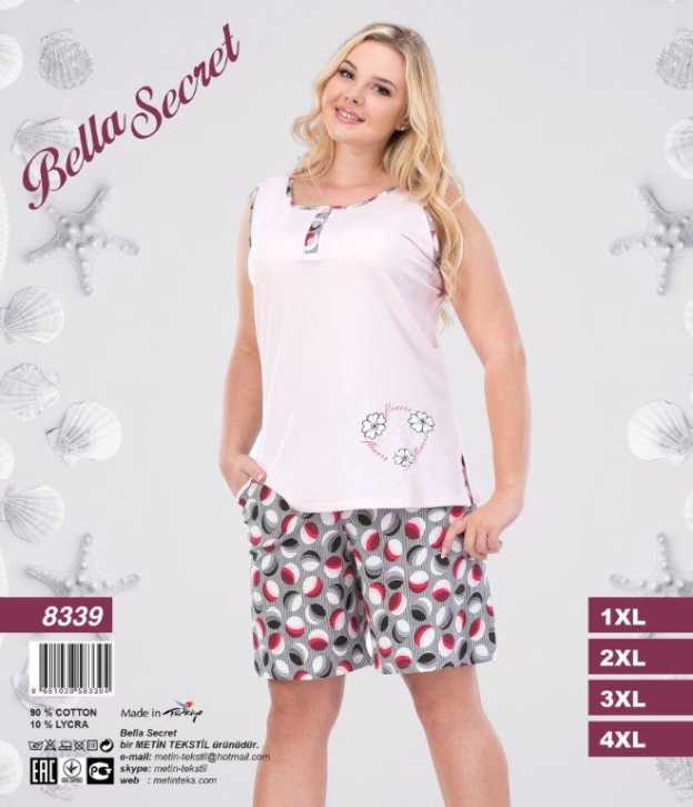 Пижама женская Шорты Metin 8339