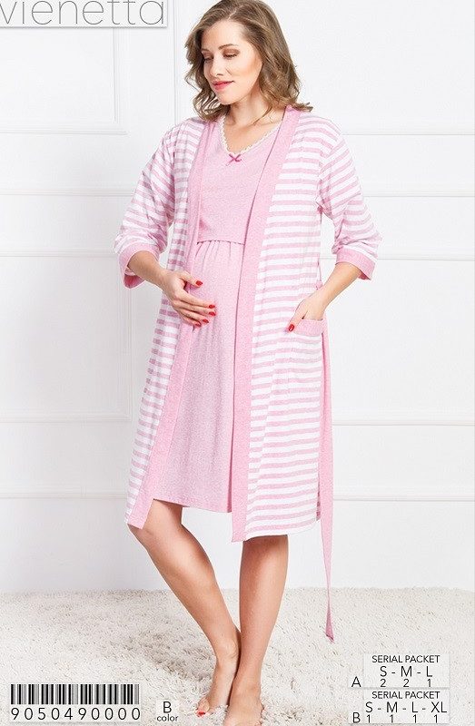 Пеньюар халат рукав3/4+туника для кормления 9050490000
