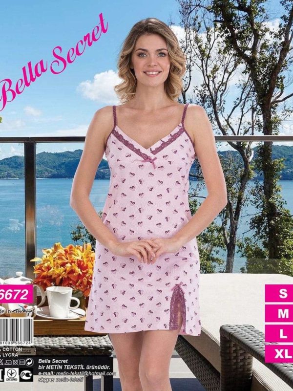 Нічна сорочка лямка Metіn 6672