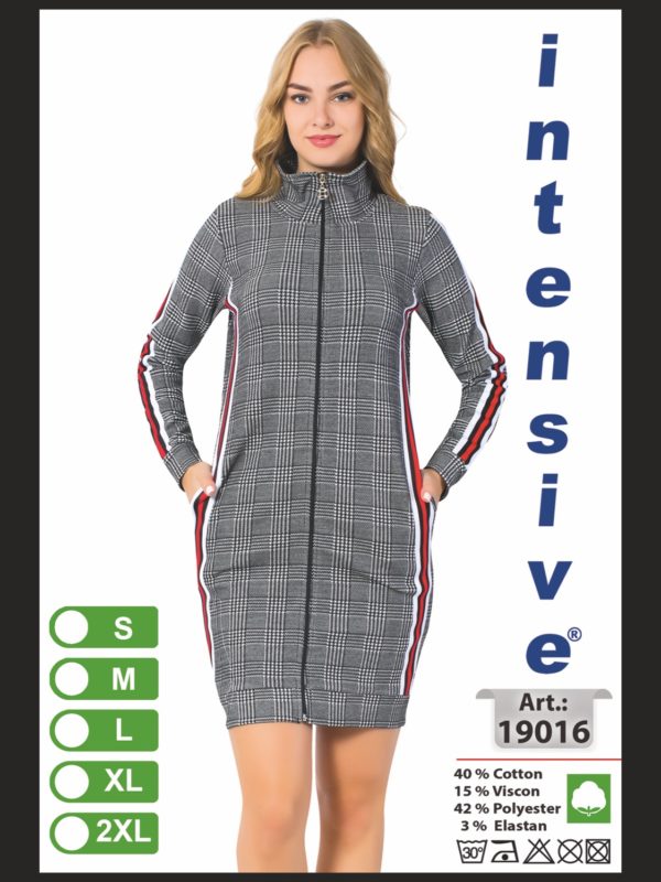 Халат велюровий жіночий Intensіve 19016 S-2XL