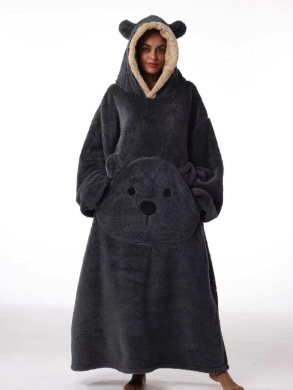 Худи Bear pocked Dark gray