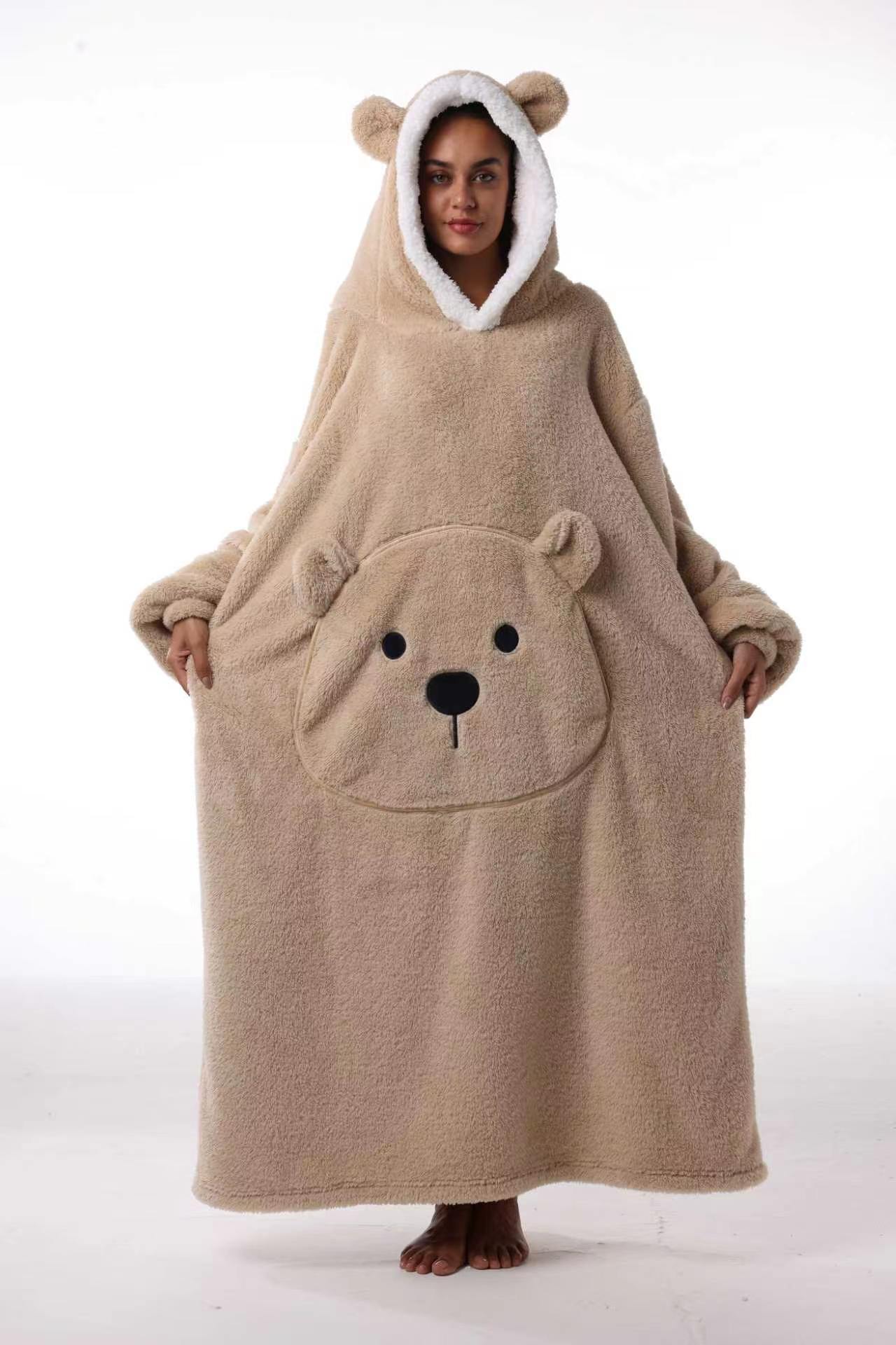 Худи Bear pocked Khaki