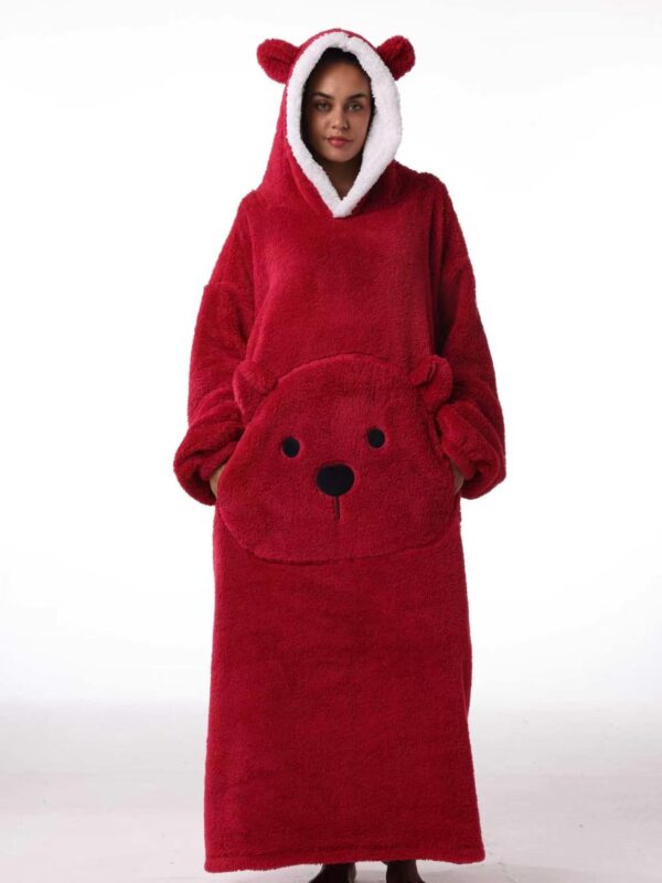 Худи Bear pocked Red